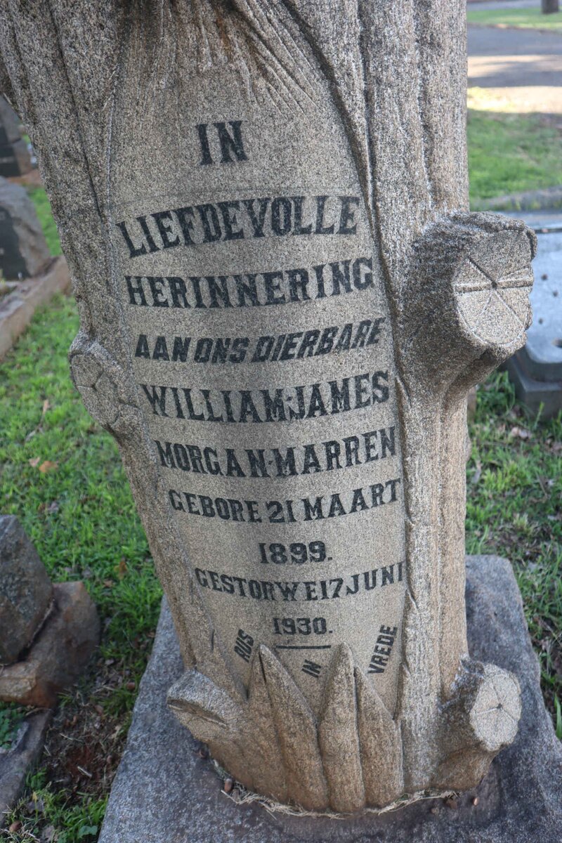 MARREN William James Morgan 1899-1930