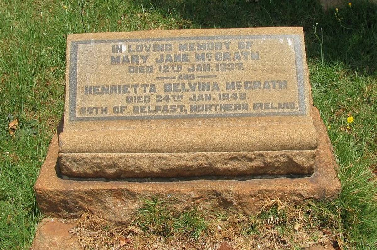 McGRATH Mary Jane -1937 :: McGRATH Henrietta Belvina -1946