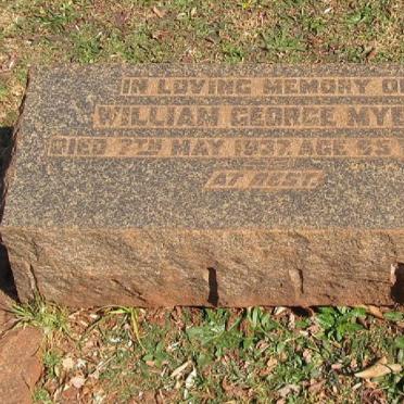 MYERS William George -1937