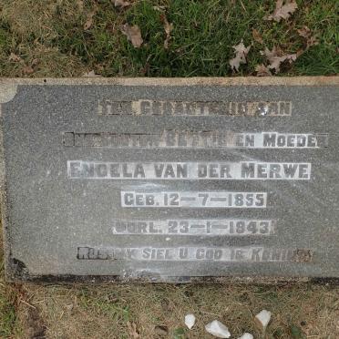 MERWE Engela, van der 1855-1943
