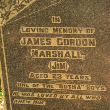 MARSHALL James Gordon