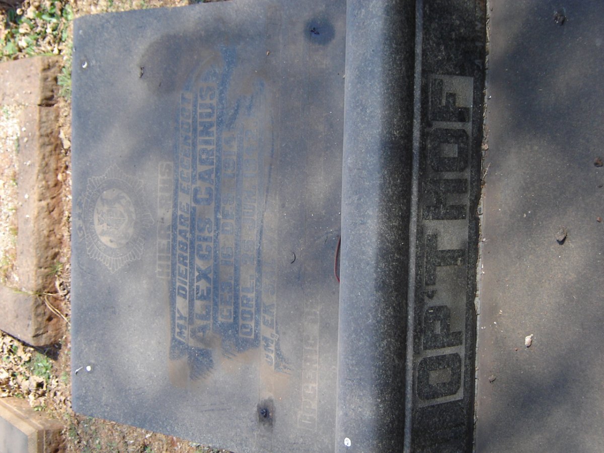 OP'T HOF Alexcis Carinus 1914-1942