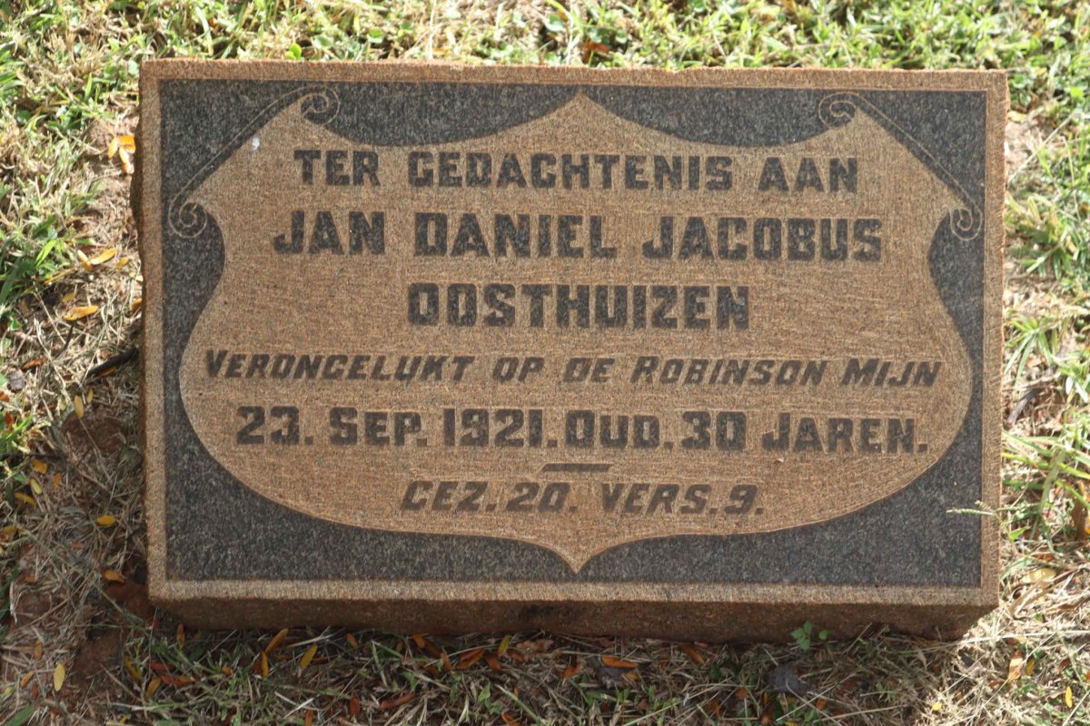 OOSTHUIZEN Jan Daniel Jacobus -1921