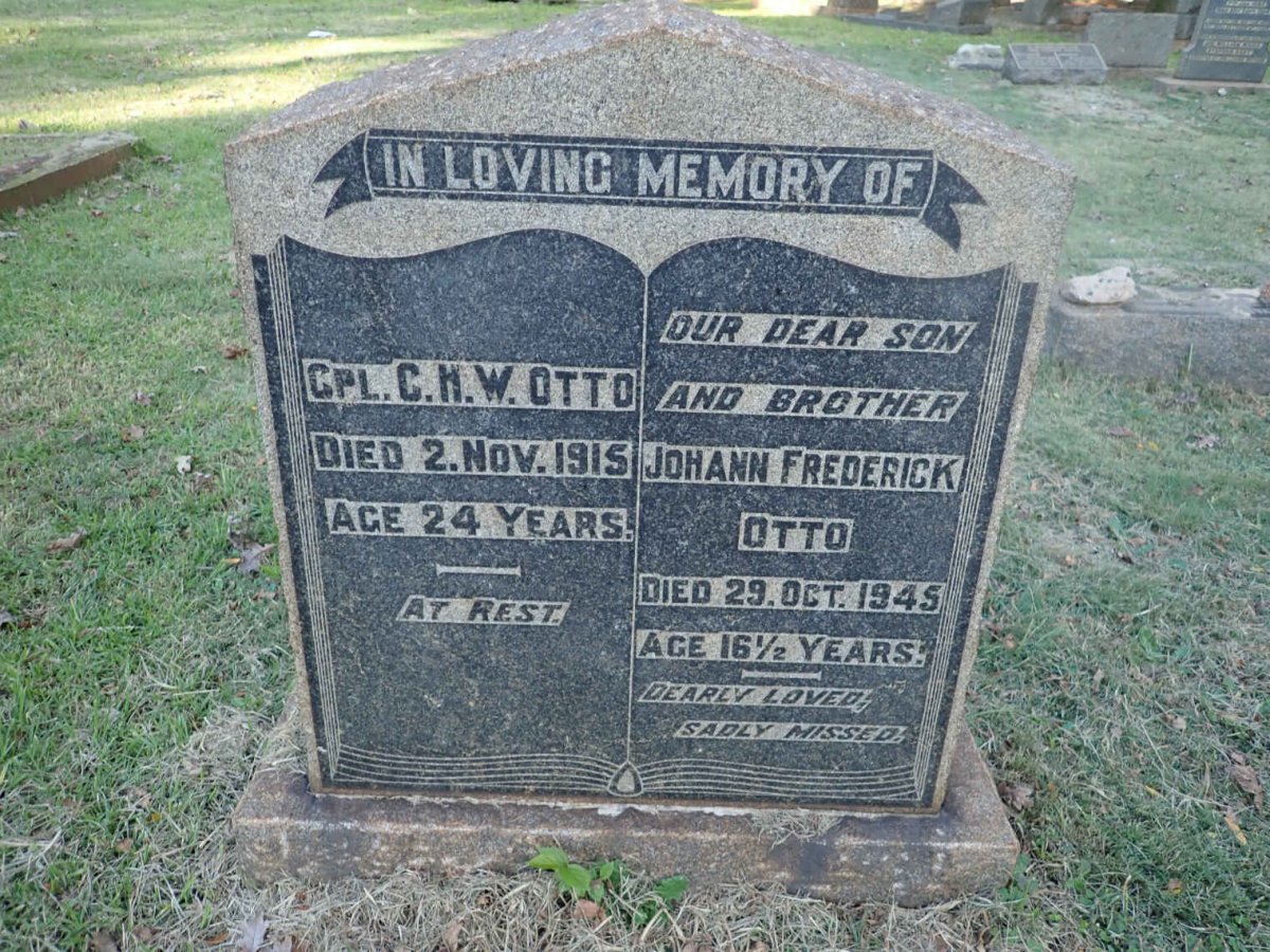 OTTO C.H.W. -1915 :: OTTO Johann Frederick -1945