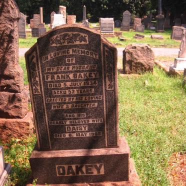 OAKEY Frank -1934 &amp; Daisy -1968