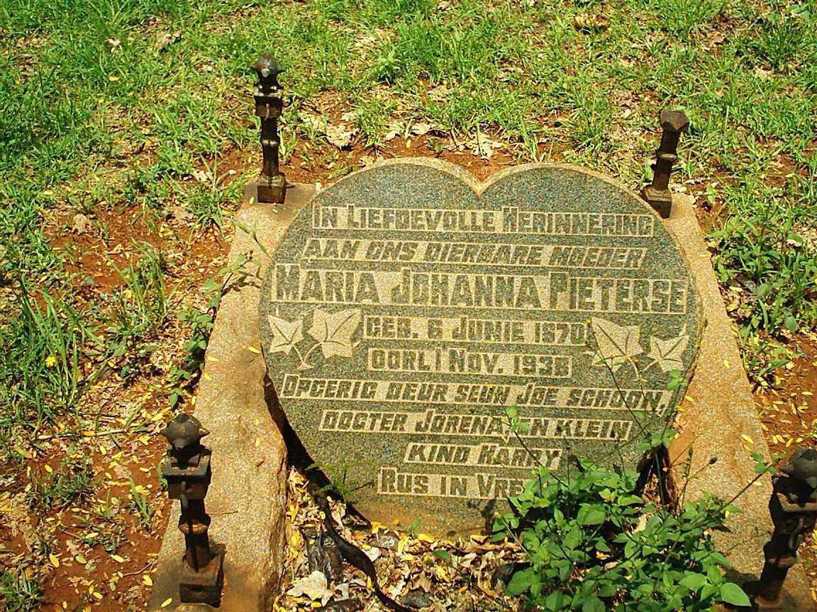 PIETERSE Maria Johanna 1870-1938