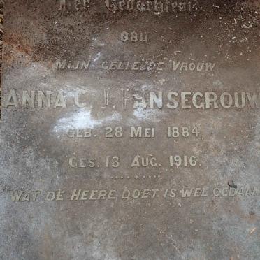 PANSEGROUW Anna C.J. 1884-1916