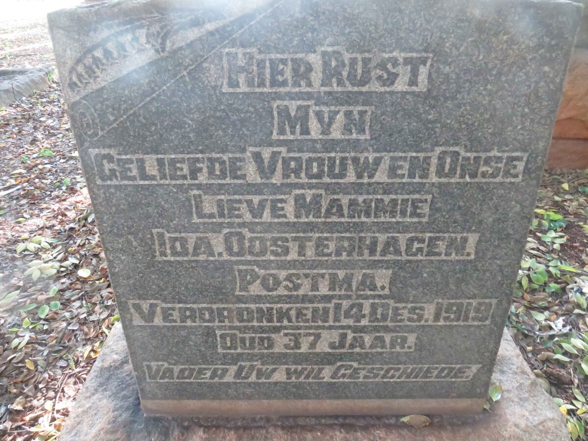 POSTMA Ida Oosterhagen -1919