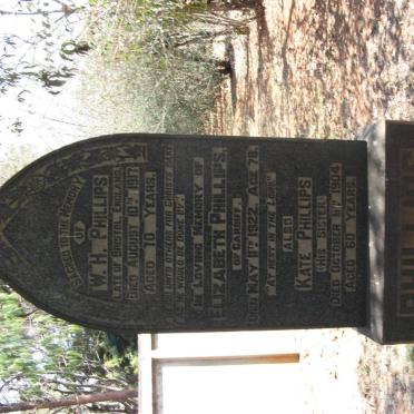 PHILIPS W.H. -1917 &amp; Elizabeth -1922 :: PHILIPS Kate -1904