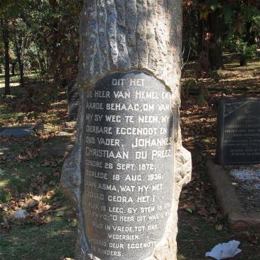 PREEZ Johannes Christiaan, du 1872-1936
