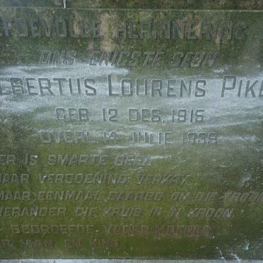 PIKE Albertus Lourens 1915-1939