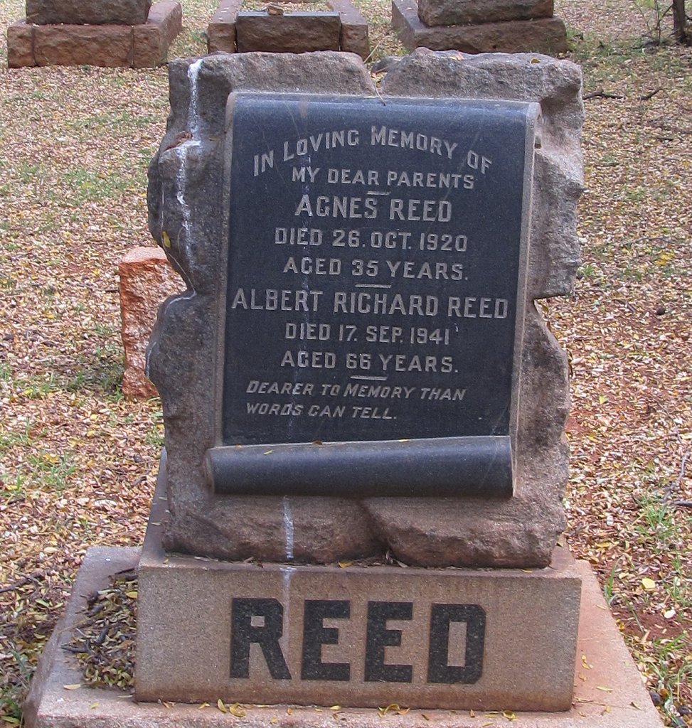 REED Albert Richard -1941 &amp; Agnes -1920