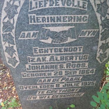 ROOS Izak Albertus Johannes 1864-1925