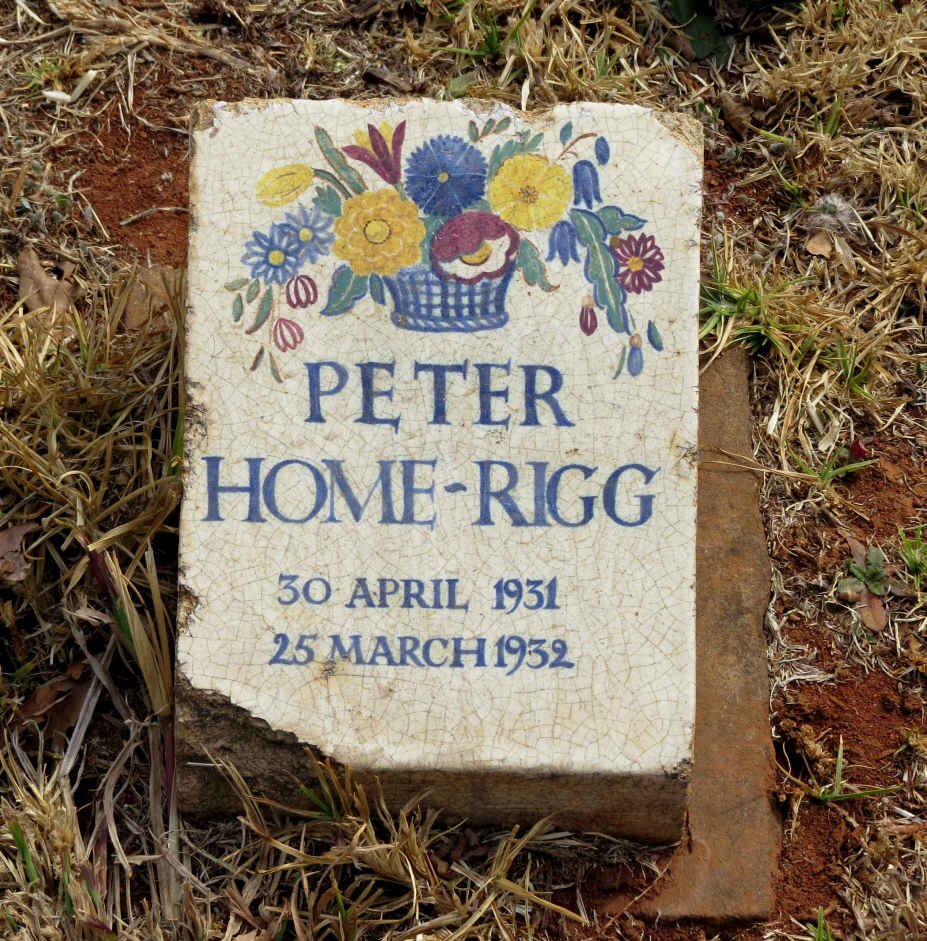 RIGG Peter, HOME 1931-1932
