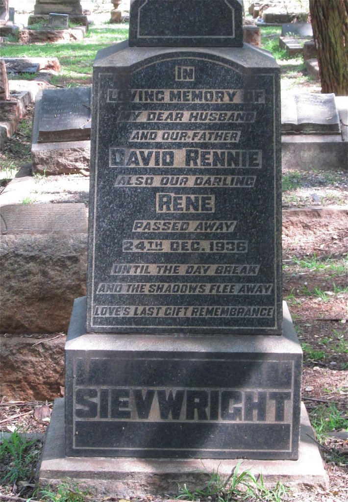SIEVEWRIGHT David Rennie :: SIEVEWRIGHT Rene -1936