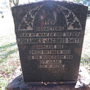 SMITH Johannes Jacobus -1921
