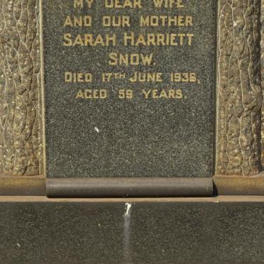 SNOW Sarah Harriett -1936