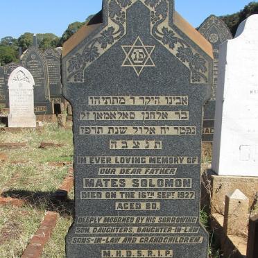 SOLOMON Mates -1927