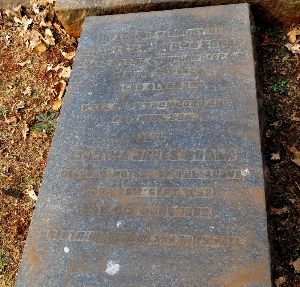SOBER Martha Janes 1858-1950 :: SOBER Charles Edward -1923