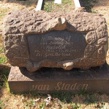 STADEN Rudolph, van 1932-1947