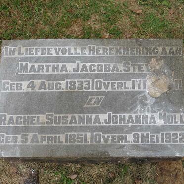 STEYN Martha Jacoba 1833-1911 :: MOLL Rachel Susanna Johanna 1851-1922