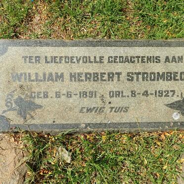 STROMBECK William Herbert 1891-1927