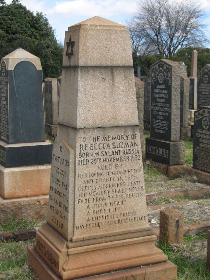 SUZMAN Rebecca -1932