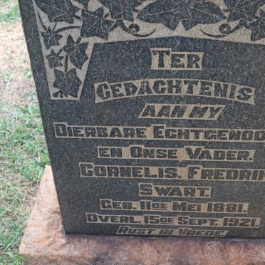 SWART Cornelis Fredrik 1881-1921
