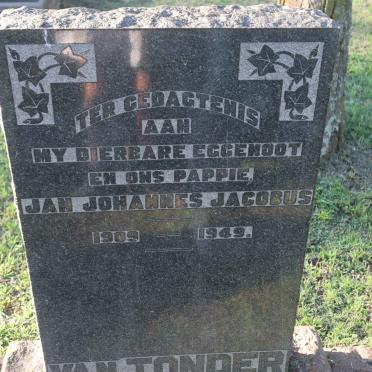 TONDER Jan Johannes Jacobus, van 1909-1949