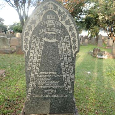 VISAGIE Petrus J. 1862-1923 &amp; Anna F.H. VORSTER 1866-1929