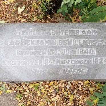 VILLIERS Isaac Benjamin, de 1840-1924