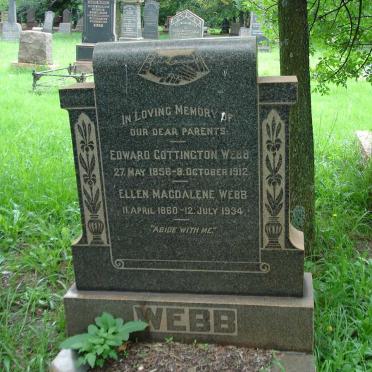 WEBB Edward Cottington 1856-1912 &amp; Ellen Magdalene 1860-1934