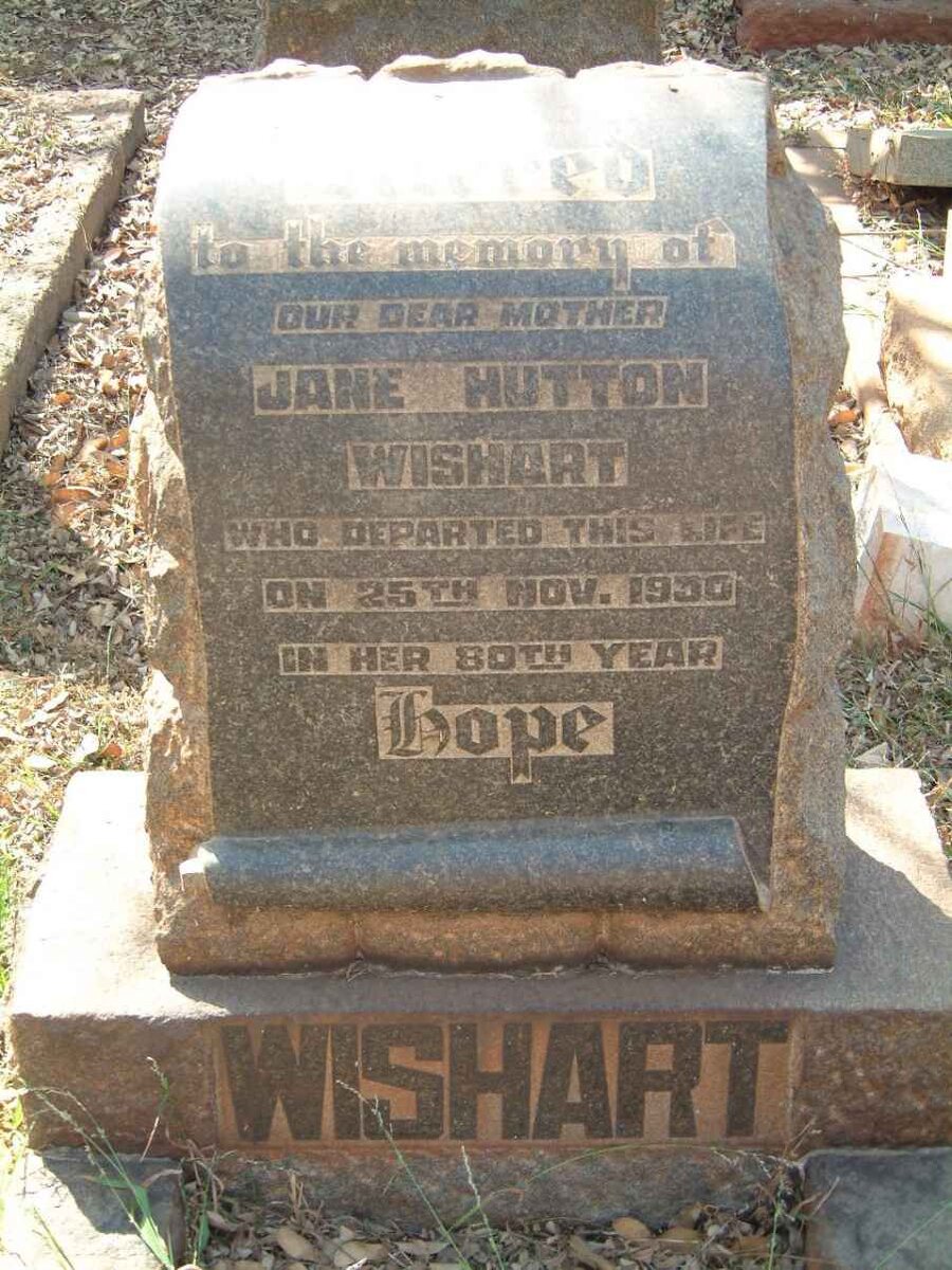 WISHART Jane Hutton -1930
