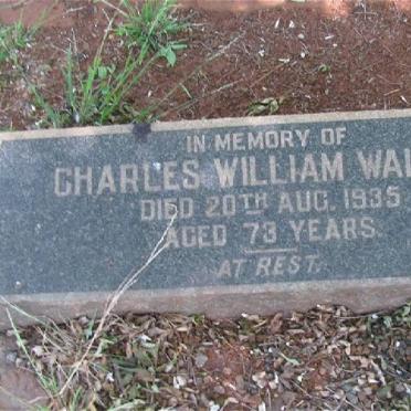 WALKER Charles William -1935