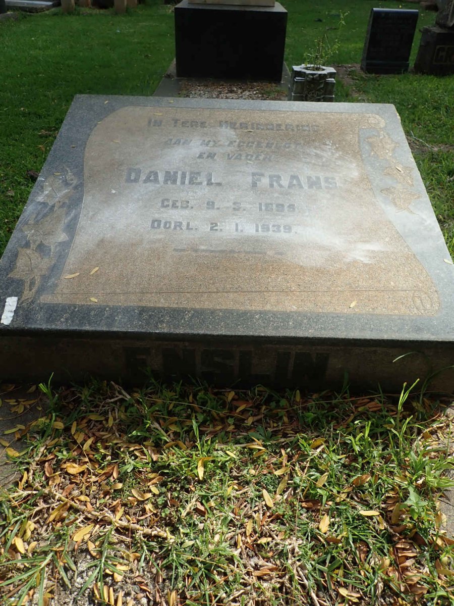 ENSLIN Daniel Frans 1895-1939