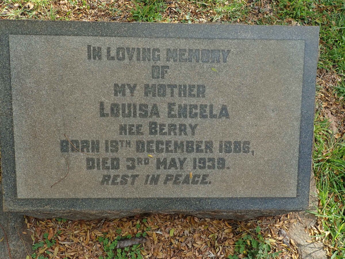 ENGELA Louisa nee BERRY 1886-1939