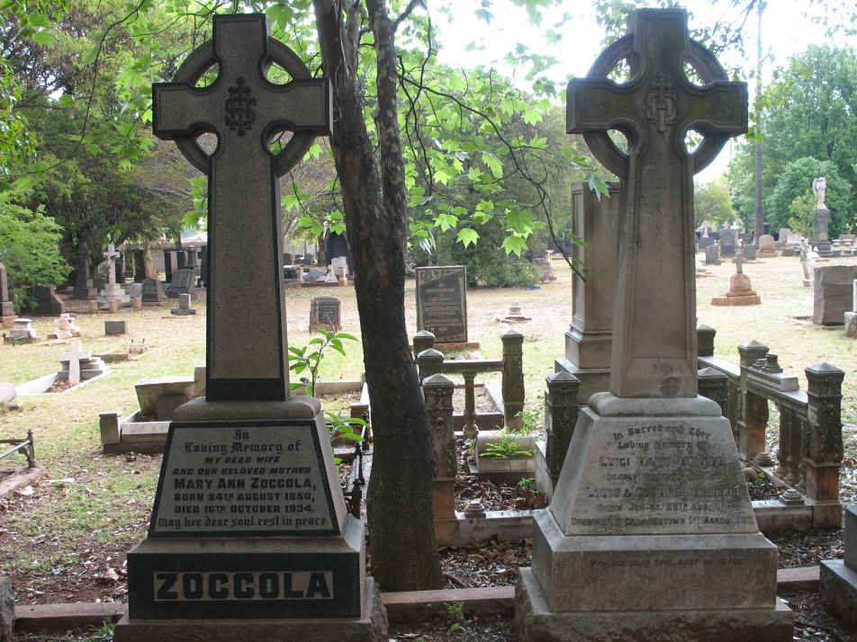 ZOCCOLA Mary Ann 1850-1934 :: MORELLI Luigi Mario 1911-1927