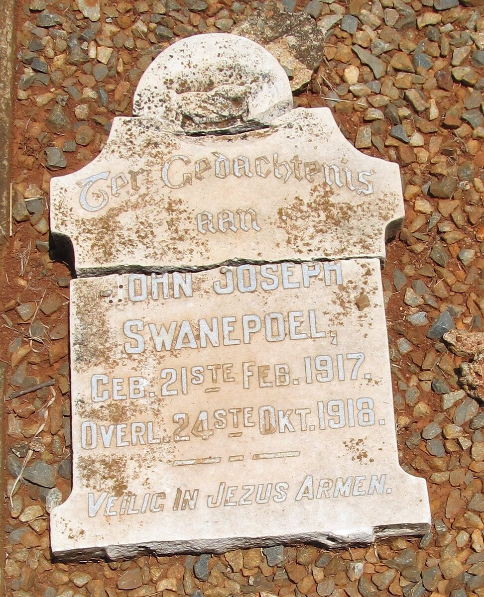 SWANEPOEL John Joseph 1917-1918 