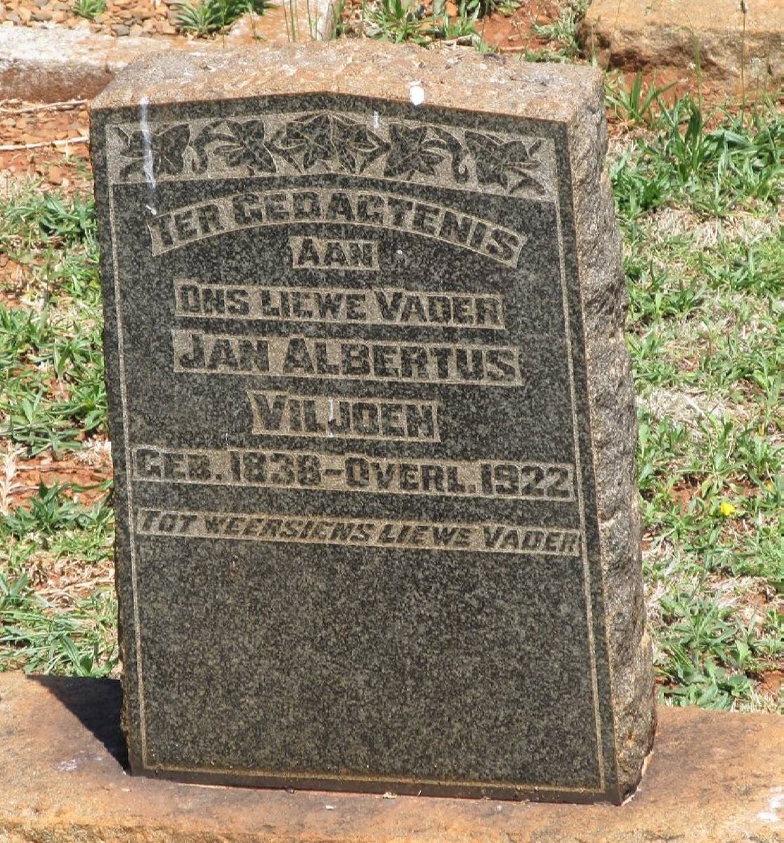 VILJOEN Jan Albertus 1838-1922