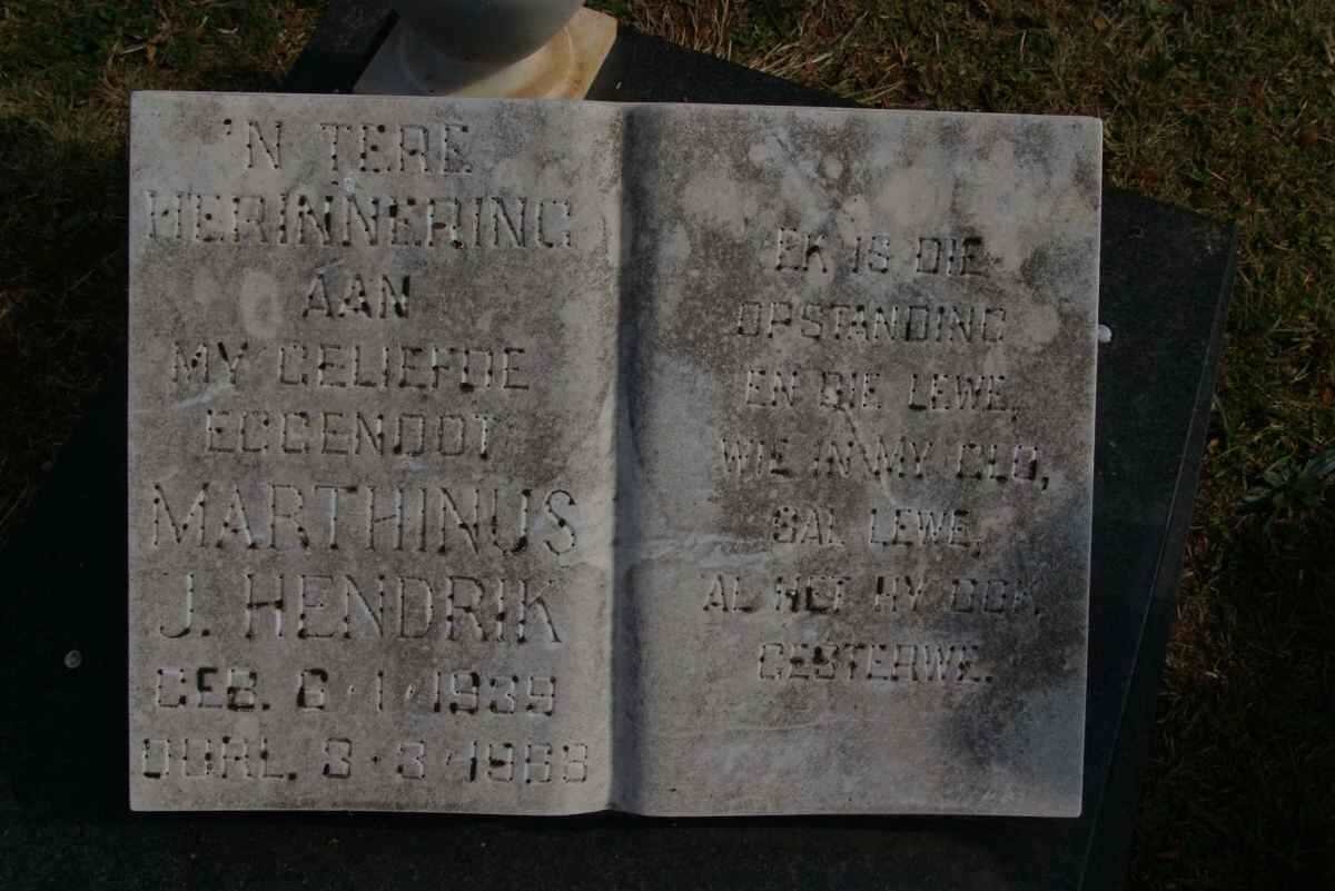 HENDRIK Marthinus J. 1939-1968