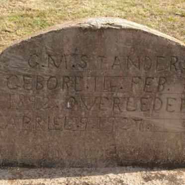 STANDER G.M. 1892-1927