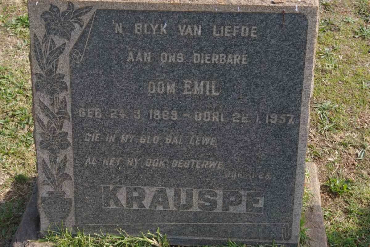 KRAUSPE Emil 1869-1957