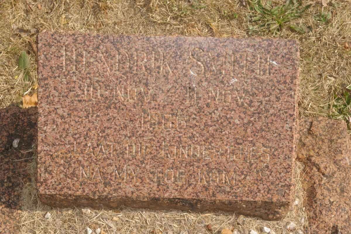 SMITH Hendrik 1896-1896