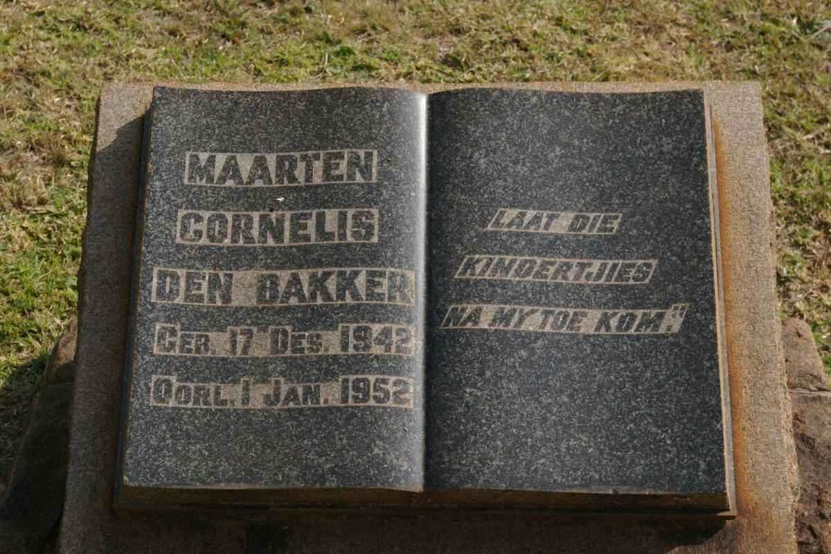 BAKKER Martin Cornelius, den 1942-1952