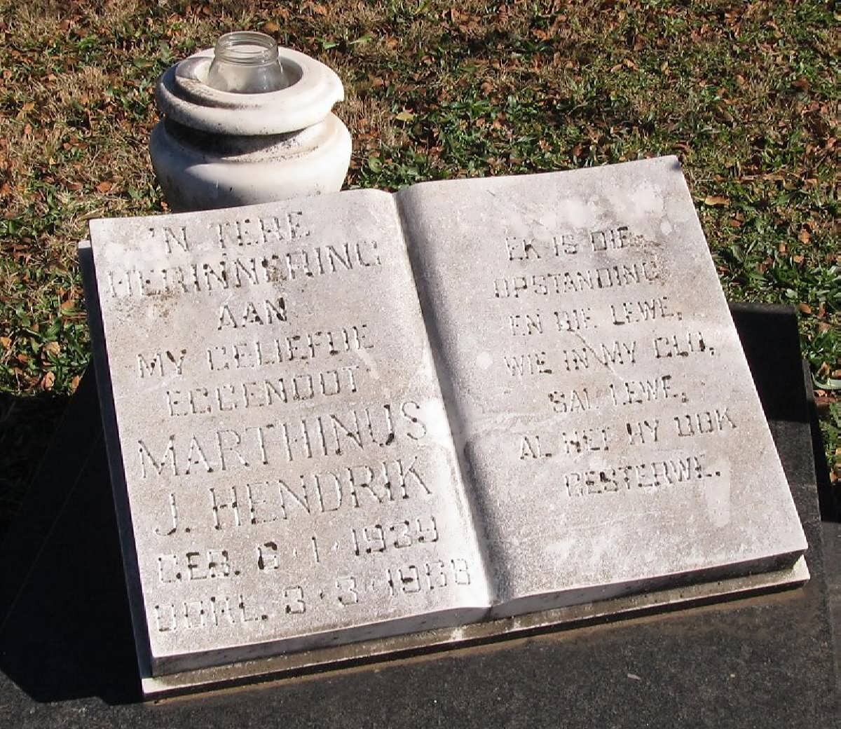 MATTHYSER Marthinus J. Hendrik 1939-1968