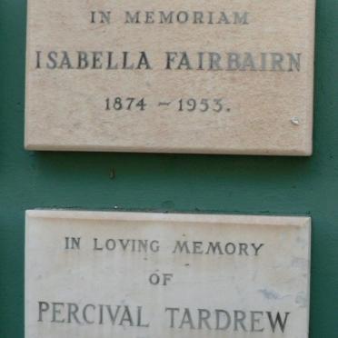FAIRBAIRN Isabella 1874-1953 :: TARDREW Percival 1884-1966