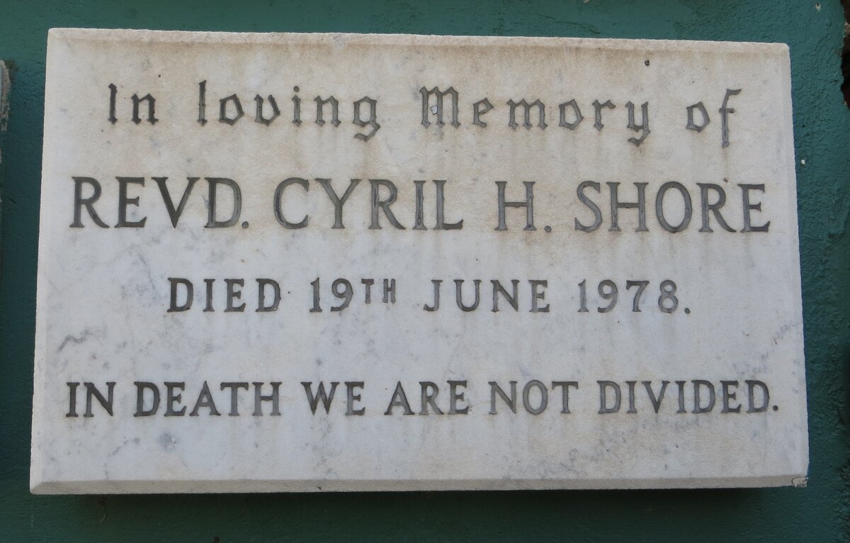 SHORE Cyril H. -1978