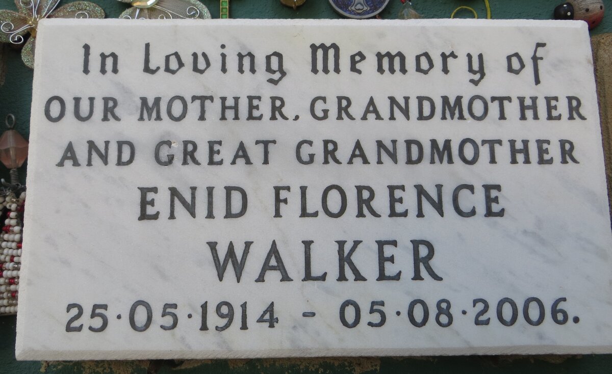 WALKER Enid Florence 1914-2006