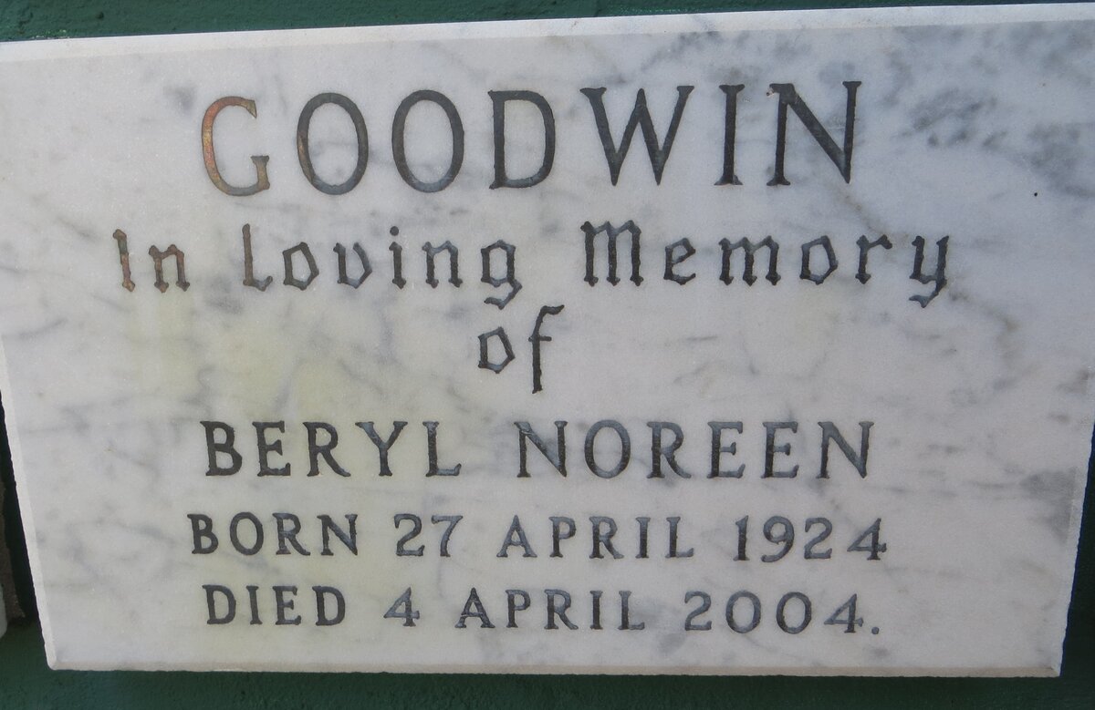GOODWIN Beryl Noreen 1924-2004