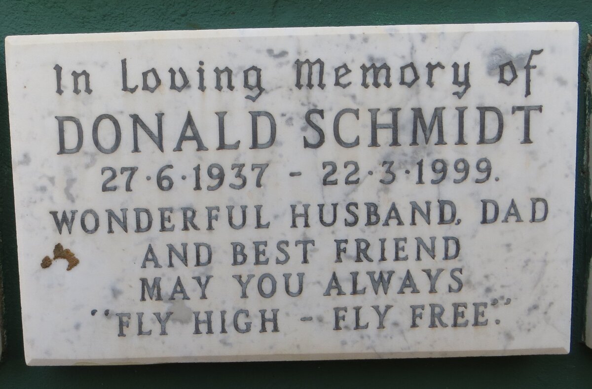 SCHMIDT Donald 1937-1999